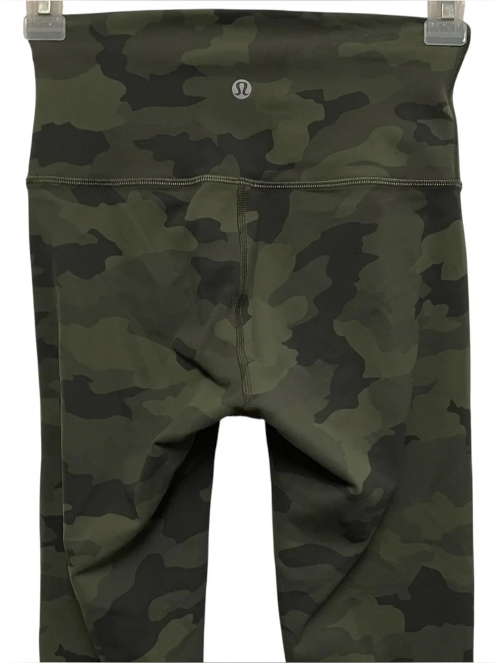 Lululemon wunder train crop legging 23” heritage camo green